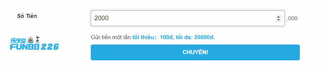 Chuyển tiền Fun88 bằng ví điện tử Viettel Pay